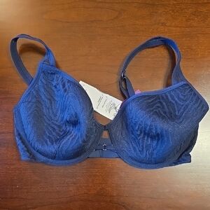 Adore Me Navy Blue Underwire Bra